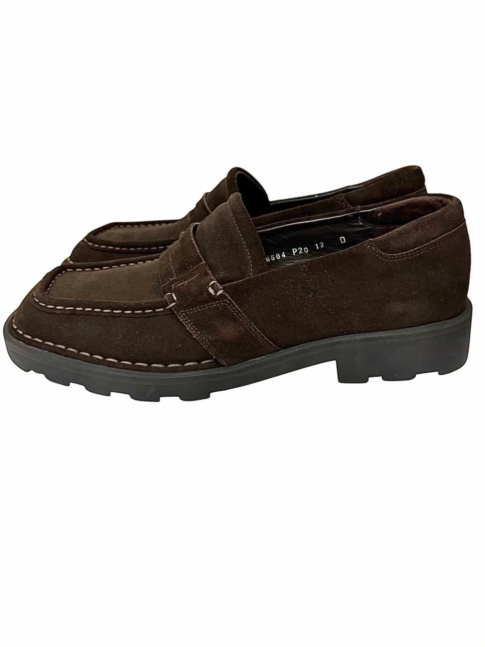 Salvatore Ferragamo Brown Suede Loafers Shoes Men’s Size 12D Made in Italy